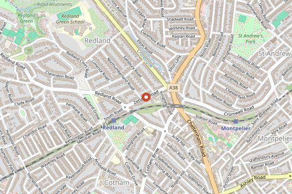 Map showing The Saigon Kitchen in Bristol
