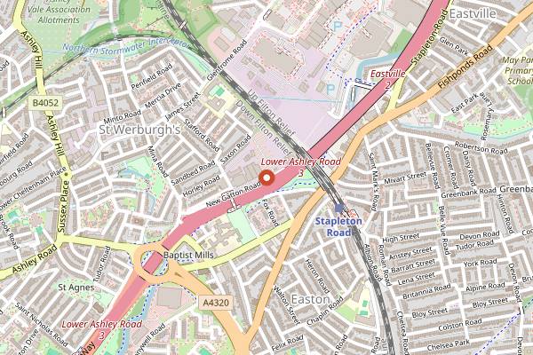 Map showing Extract Coffee Roasters in Bristol