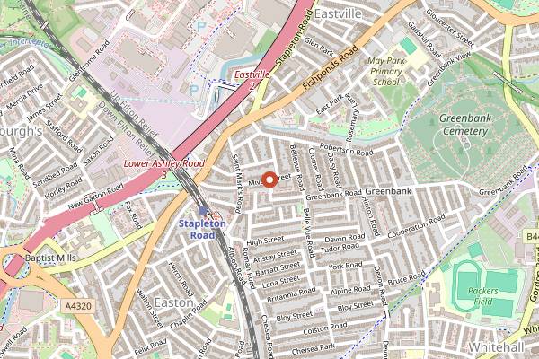 Map showing Coexist Community Kitchen in Bristol