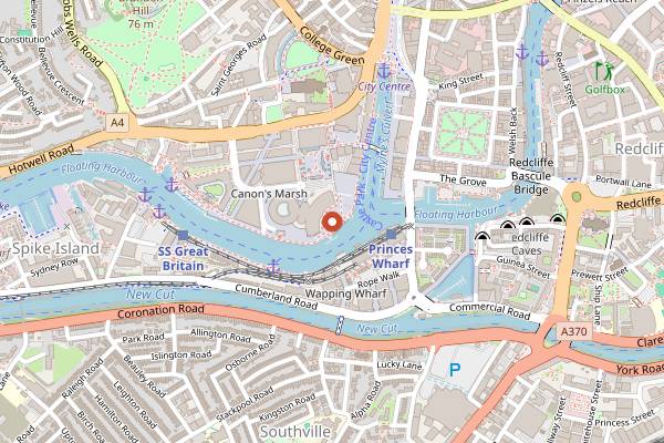 Map showing Bristol Craft Beer Festival in Bristol