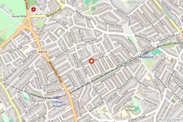 Map showing Dongnae in Bristol