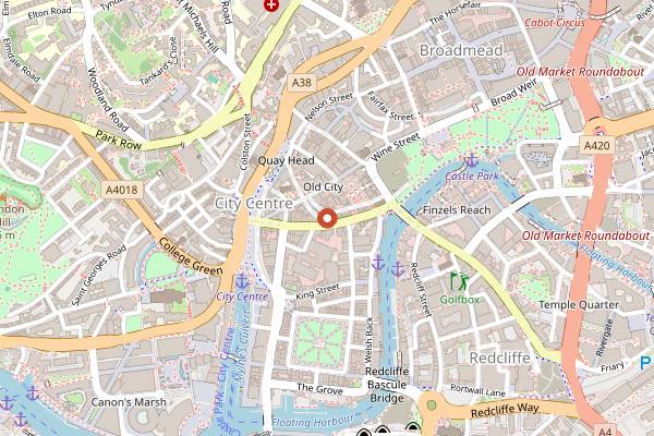 Map showing Marmo in Bristol