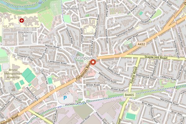Map showing Snuffy Jack's Ale House in Bristol