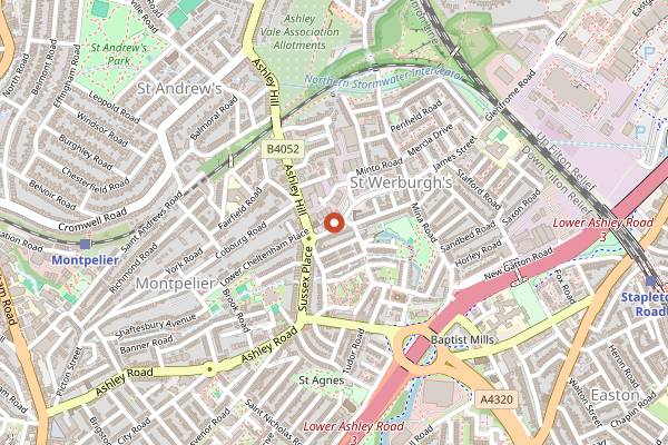 Map showing Better Food in Bristol