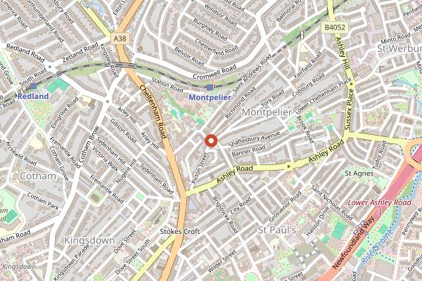Map showing Bianchis in Bristol