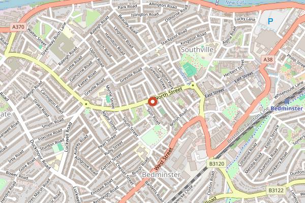 Map showing COR in Bristol
