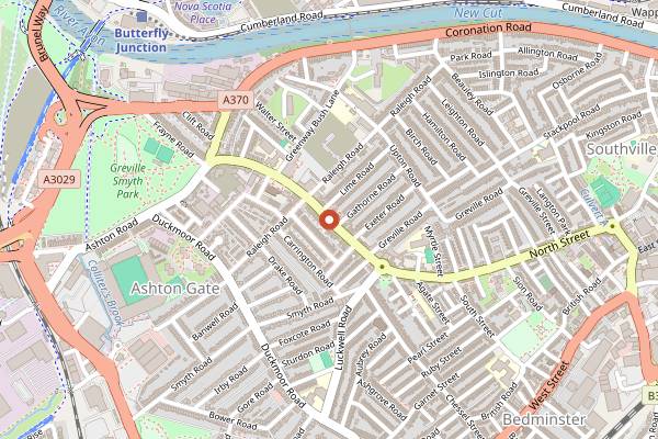 Map showing Souk Kitchen in Bristol