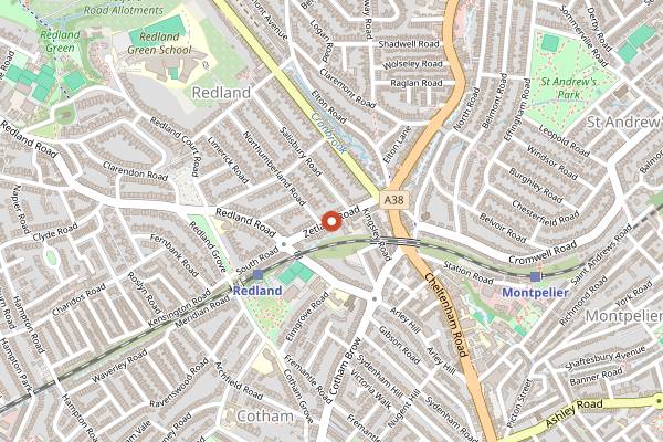 Map showing The Saigon Kitchen in Bristol