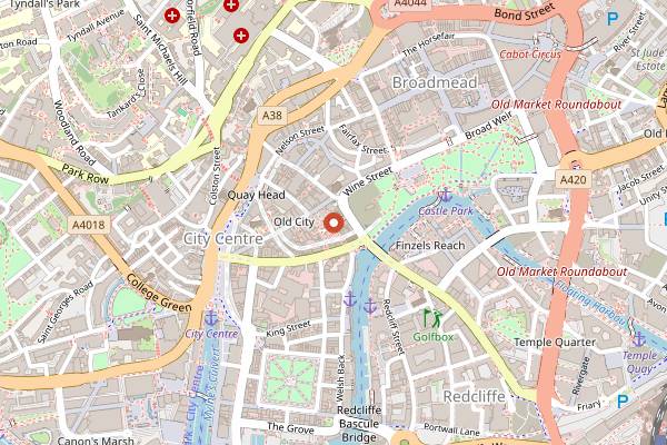 Map showing Eatchu in Bristol