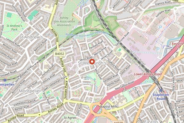 Map showing Clouds in Bristol