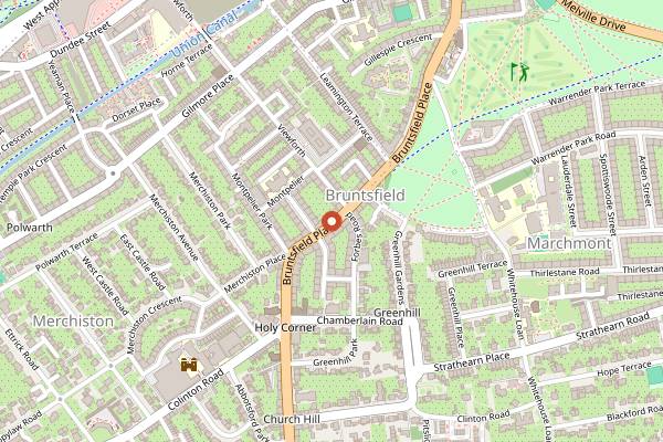 Map showing A La Carte in Edinburgh