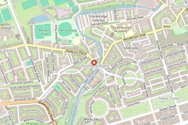 Map showing Liggy's Cake Company in Edinburgh