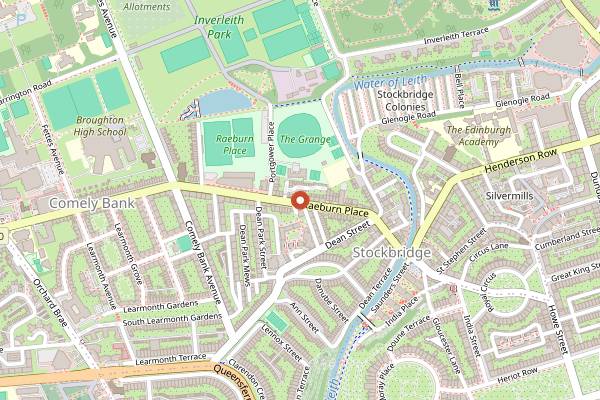 Map showing The Pastry Section in Edinburgh