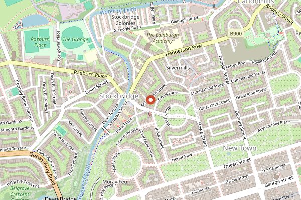 Map showing The Last Word Saloon in Edinburgh