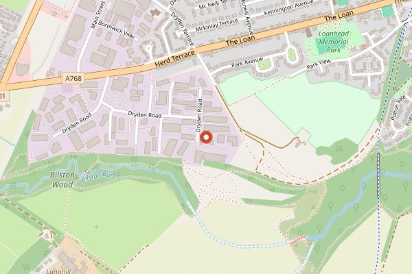 Map showing Stewart Brewing in Edinburgh