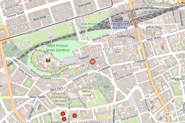 Map showing Oink in Edinburgh