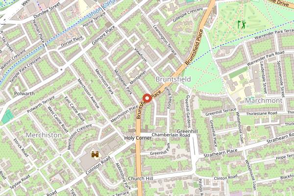 Map showing Cafe Grande in Edinburgh