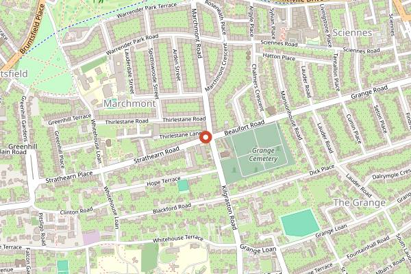 Map showing Mara's Picklery in Edinburgh