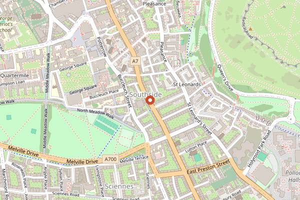 Map showing Kampong Ah Lee in Edinburgh