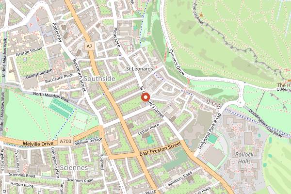 Map showing Macau Kitchen in Edinburgh
