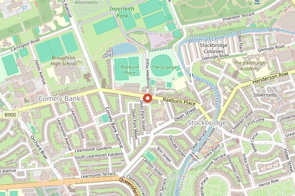 Map showing The Scran and Scallie in Edinburgh