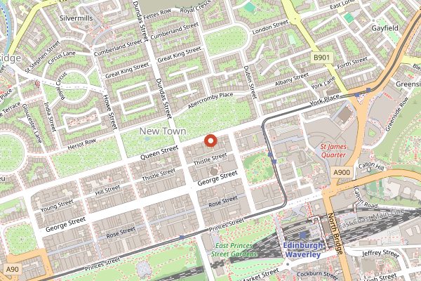 Map showing Edinburgh Food and Drink Academy in Edinburgh