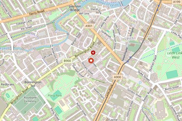 Map showing The Wee Kitchen in Edinburgh