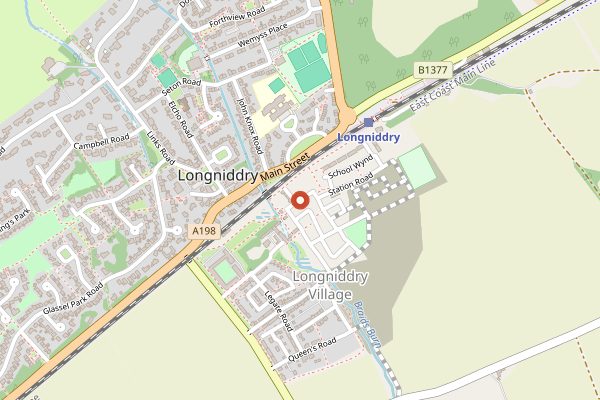 Map showing Yarrow Cookery School in Edinburgh