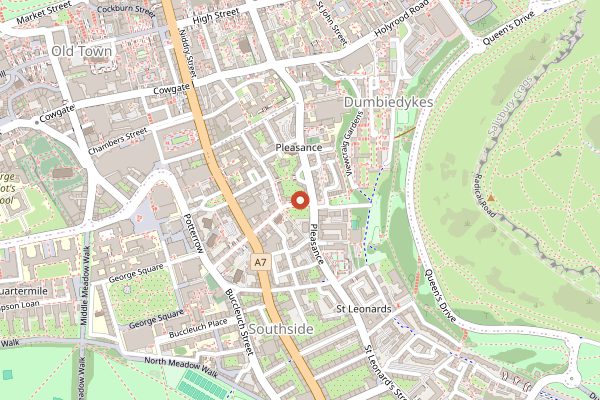 Map showing Soul Vegan in Edinburgh