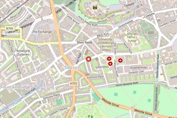 Map showing Tupiniquim in Edinburgh