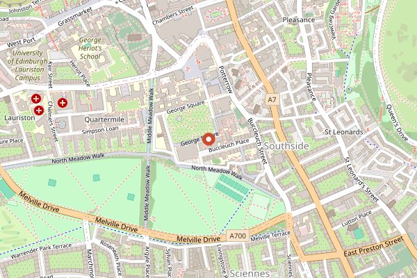 Map showing Edinburgh Food Festival in Edinburgh
