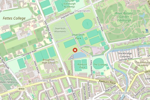 Map showing Foodies Festival Edinburgh in Edinburgh