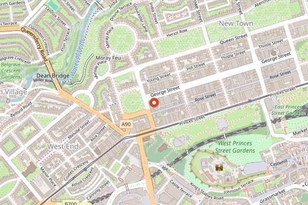 Map showing Aizle in Edinburgh