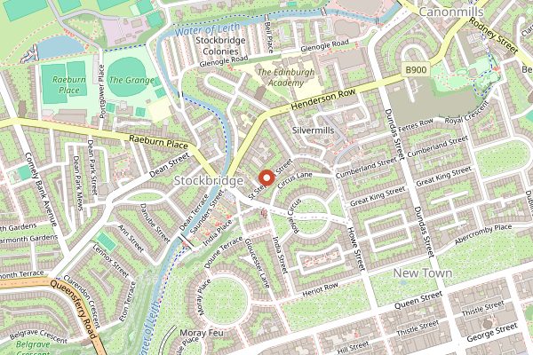 Map showing Purslane in Edinburgh
