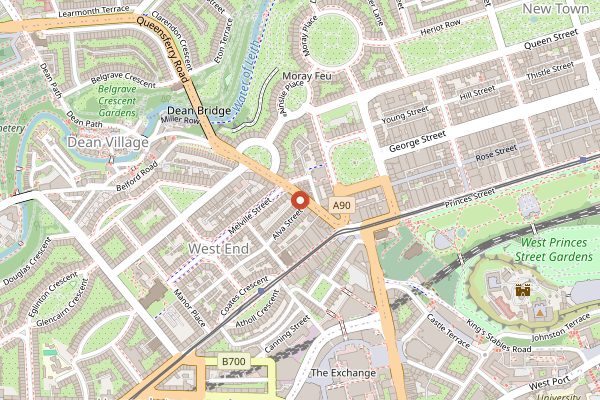 Map showing Dulse in Edinburgh