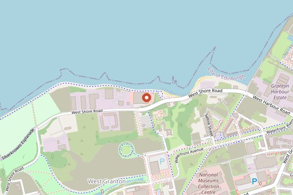 Map showing The Pitt in Edinburgh