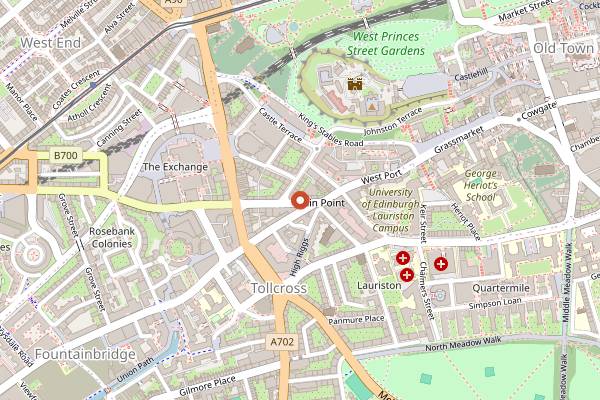 Map showing Hey Palu in Edinburgh