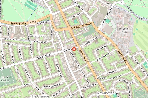 Map showing Condita in Edinburgh