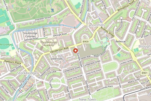 Map showing Pizza Geeks in Edinburgh