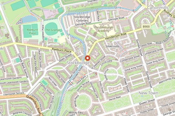 Map showing Smith and Gertrude in Edinburgh