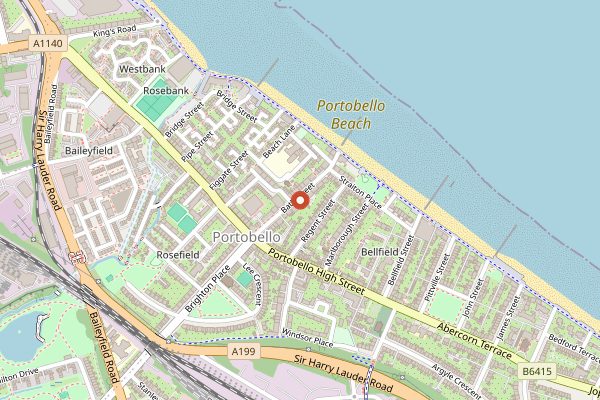 Map showing Vinatura in Edinburgh