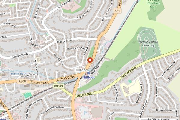 Map showing Liggy's Cake Company in Glasgow