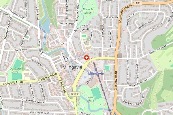 Map showing The Honeybee Bakery in Glasgow