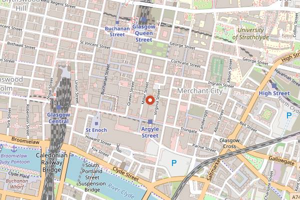 Map showing Brutti Compadres in Glasgow