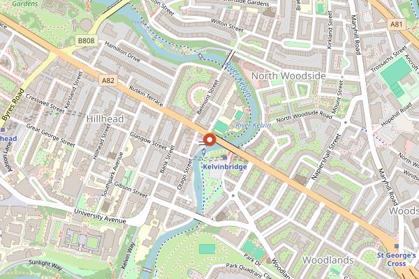 Map showing Inn Deep in Glasgow