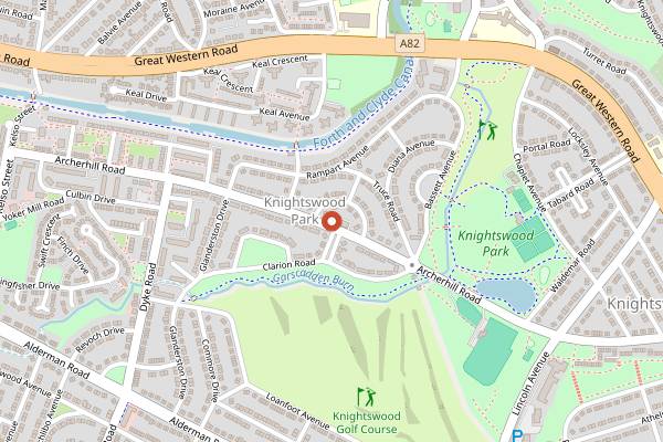 Map showing Saffron in Glasgow
