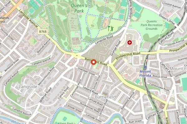 Map showing Grain and Grind in Glasgow