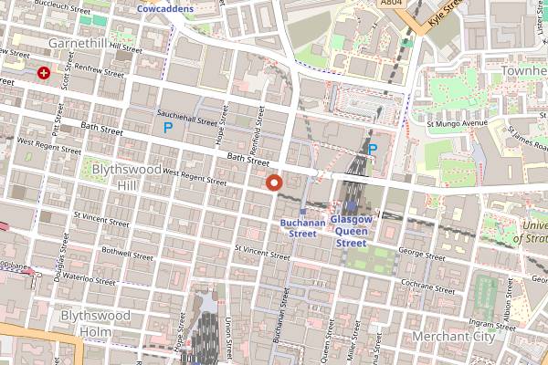 Map showing Laboratorio Espresso in Glasgow