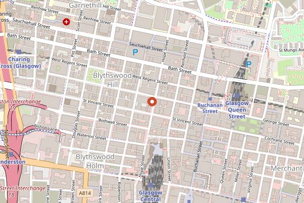 Map showing Halloumi in Glasgow