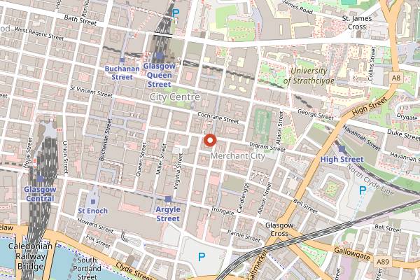 Map showing Malocchio in Glasgow